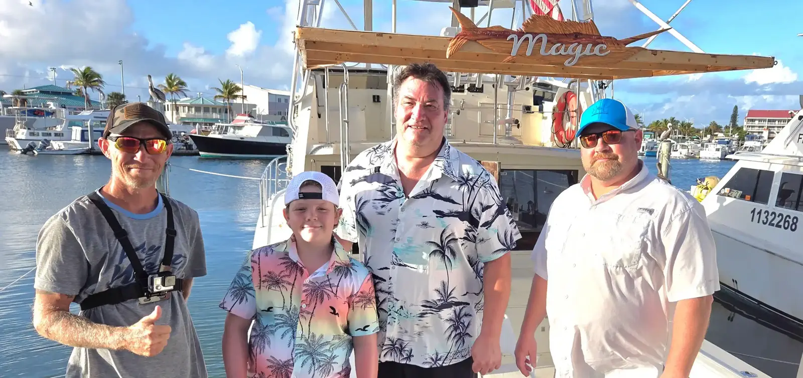 Captain Barry Spieler smiling aboard his boat in Key West